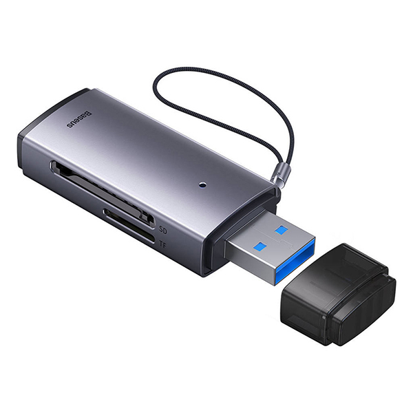 کارت‌خوان USB باسئوس مدل Lite Series SD/TF Card Reader WKQX060013